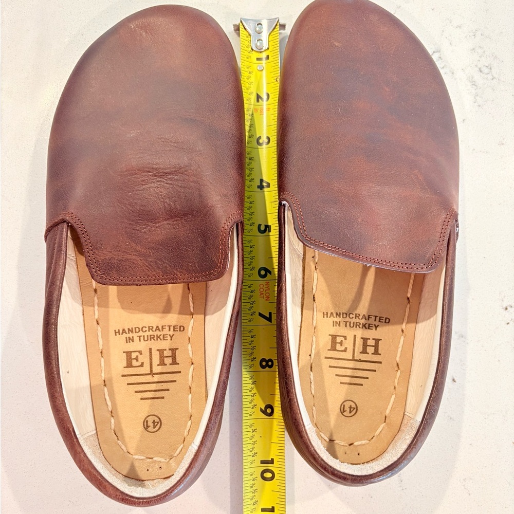 Handcrafted Leather Earthing Harmony Unisex Shoes European 41 Good Condition - Picture 8 of 10
